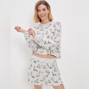 Snoopy American Eagle aerie pajamas ae lounge size xl